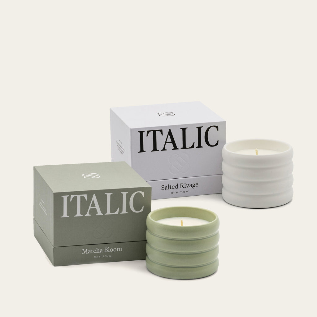 Atelier Proper Soy Wax Ceramic Candle & Wick Trimmer Set