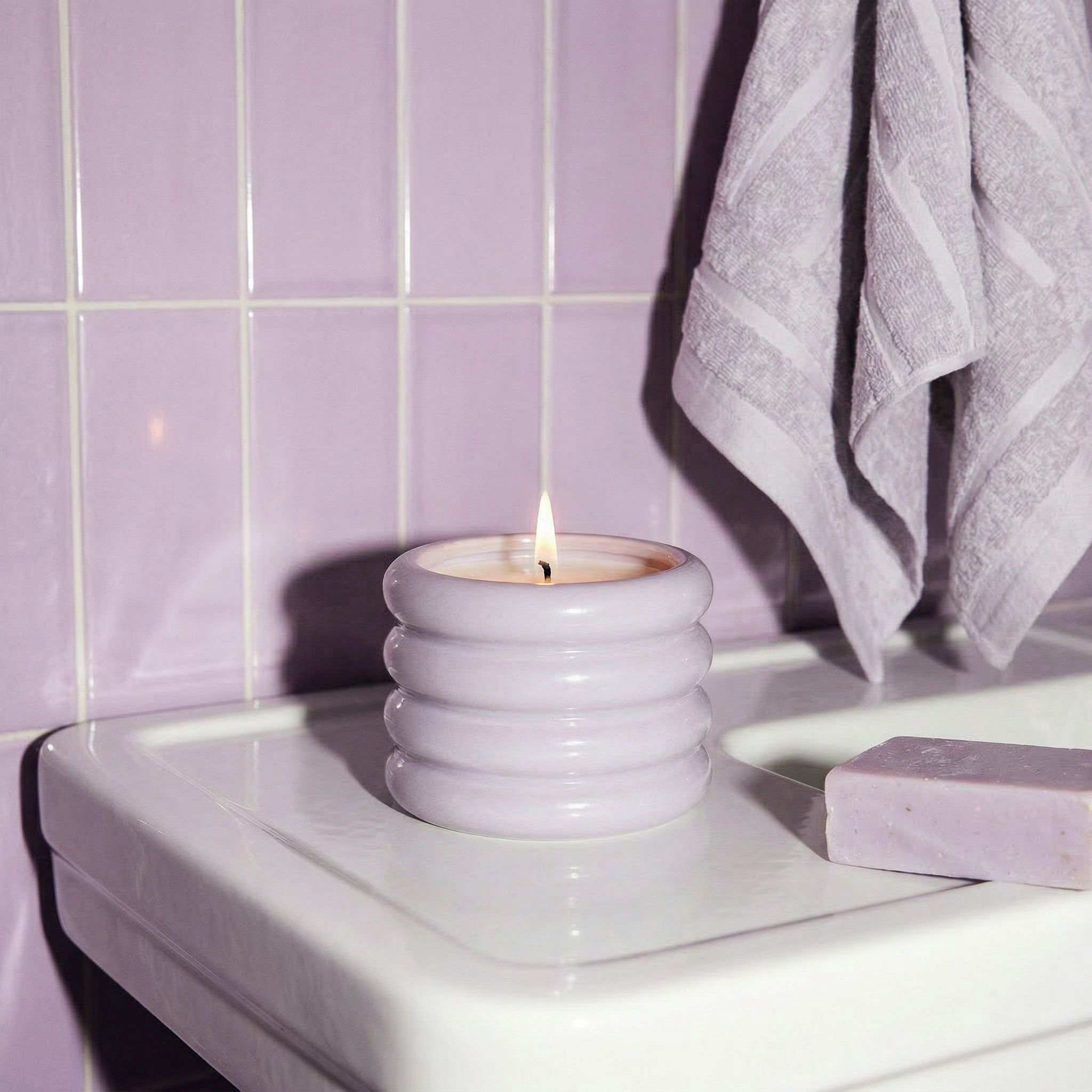 Atelier Proper Soy Wax Ceramic Candle & Wick Trimmer Set