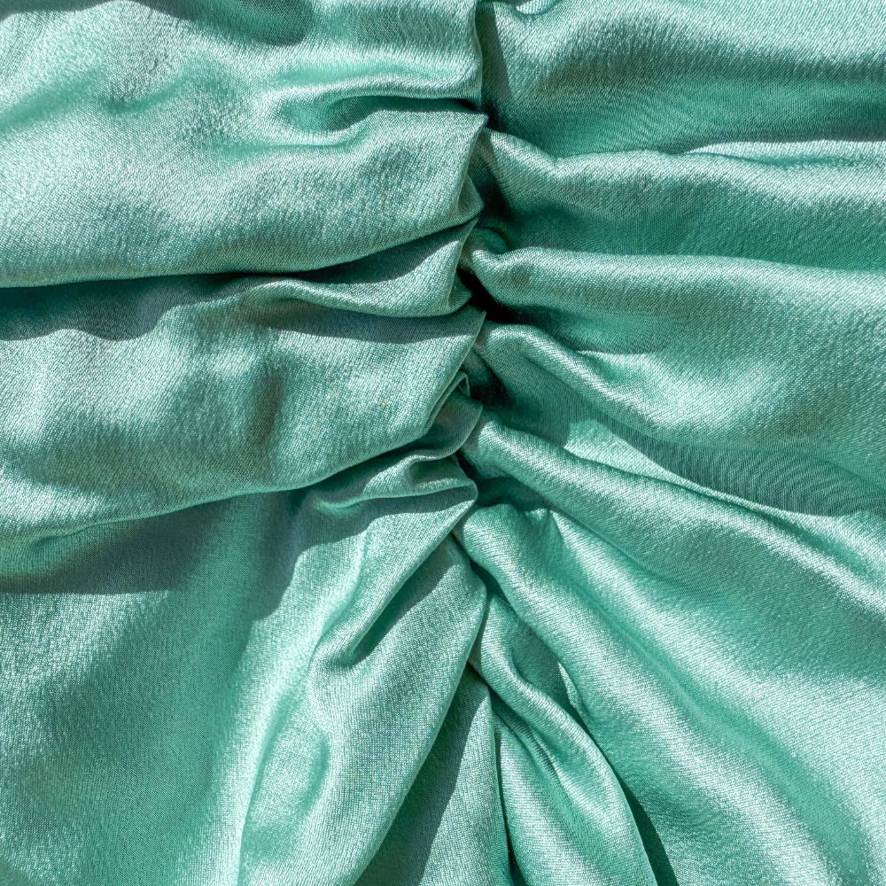 Atelier Proper Organic Silk Hair Bonnet Jade Green