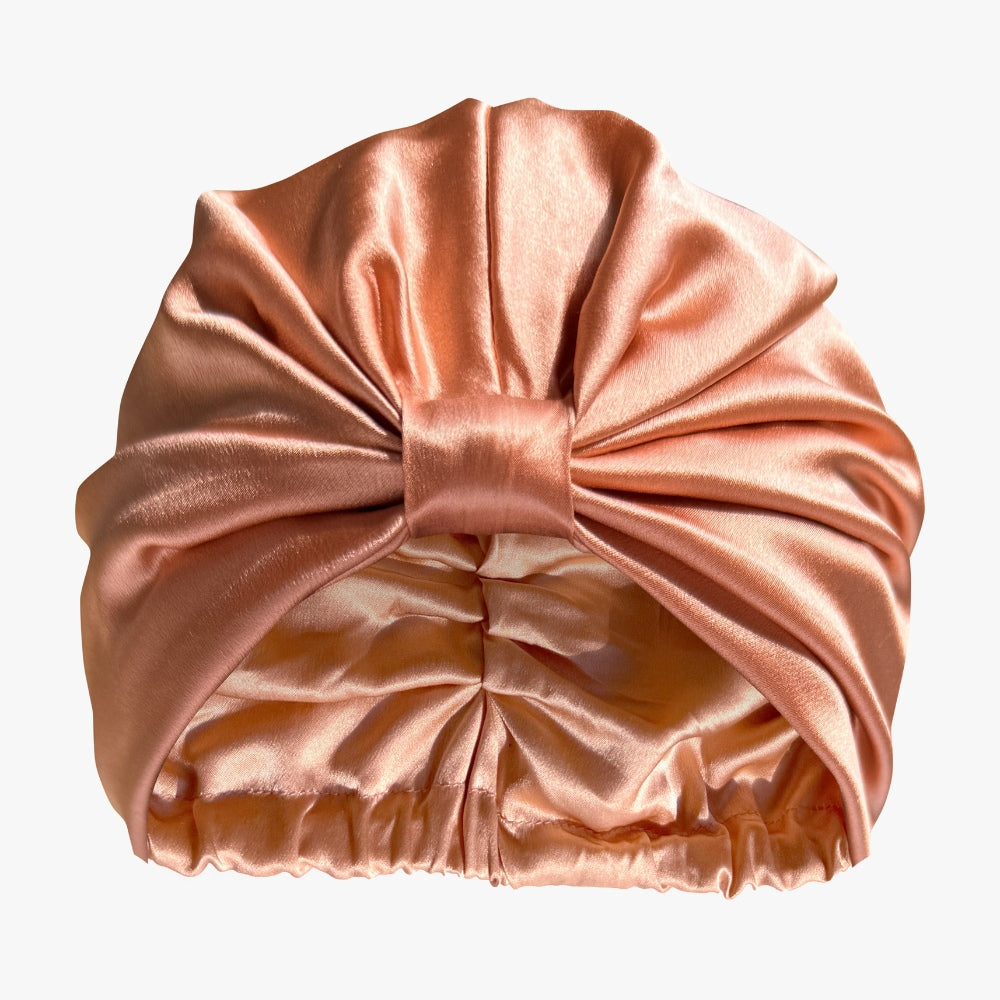 Atelier Proper Organic Silk Hair Bonnet Peachy Coral