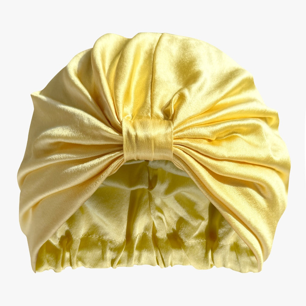 Atelier Proper Organic Silk Hair Bonnet Sunshine Yellow